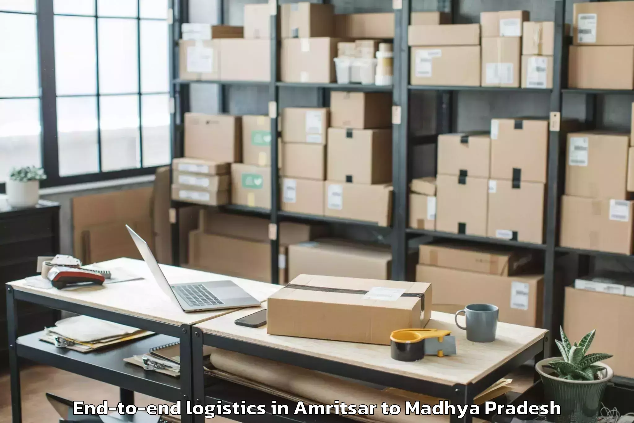 Professional Amritsar to Bhopal Airport Bho End To End Logistics